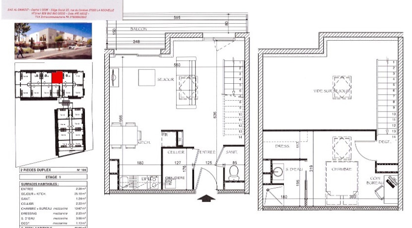 2 Logement T2 duplex